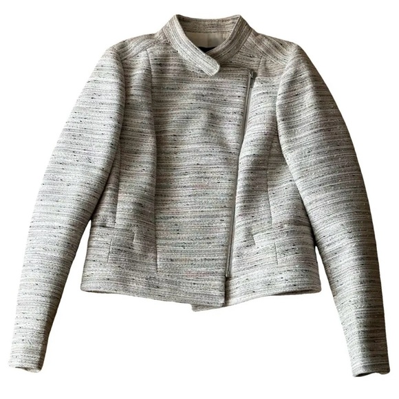 J crew asymmetrical moto pink peppercorn tween jacket blazer - Picture 2 of 7